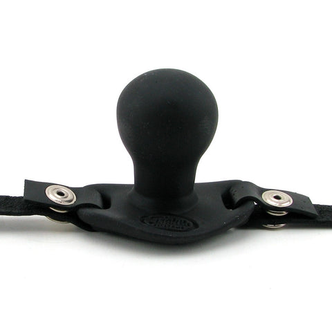 Black Silicone Beginner Ball Gag, image 1