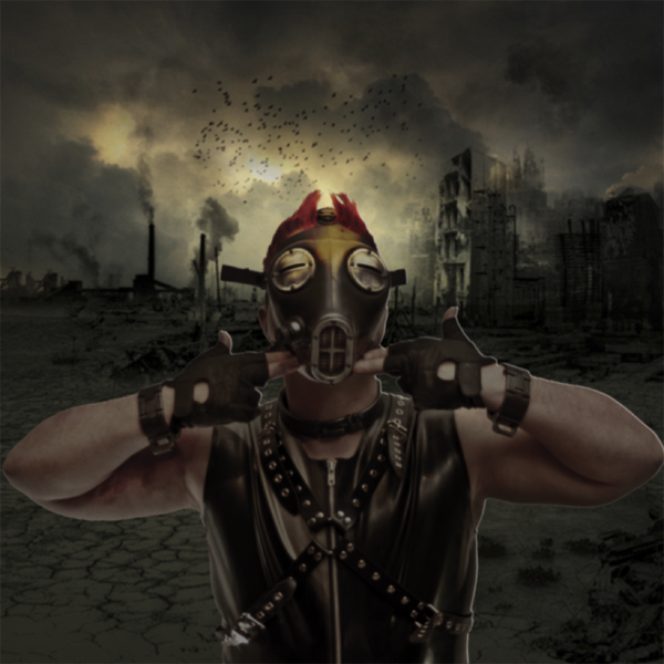 Apocalypse Fetish Gas Mask (Type 4-c/w smoke and red lenses)