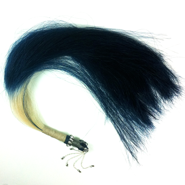 Ice Queen Rare Albino Mongolian Horse Hair Flogger