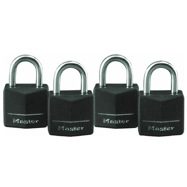 Pack of 4 Solid Body Padlocks